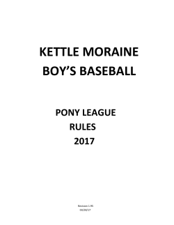 kettle moraine boy`s baseball