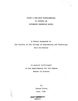 USING A ONE-CHIP MICROCOMPUTER TO CONTROL AN