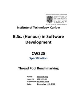 Specification - Glasnost! - Institute of Technology Carlow