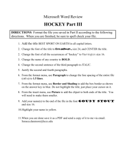 Microsoft Word - Hockey Part 3.doc