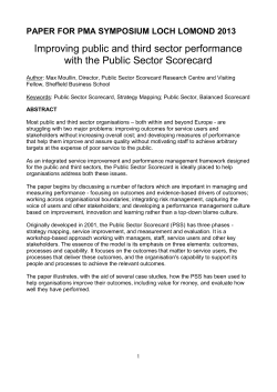 paper for pma symposium loch lomond 2013