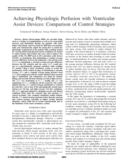 Achieving Physiologic Perfusion with Ventricular Assist