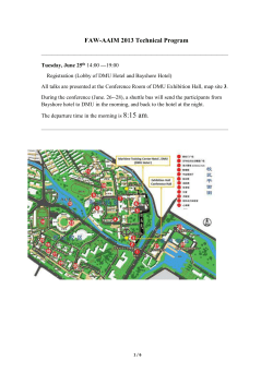 FAW-AAIM 2013 Preliminary Program