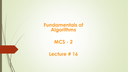 Algo-Lecture16 (Quick Sort)