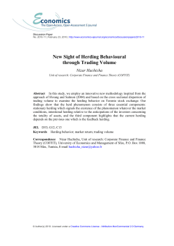 Measuring herd behavior - Economics E