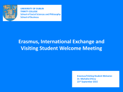 Incoming Welcome Event 2015