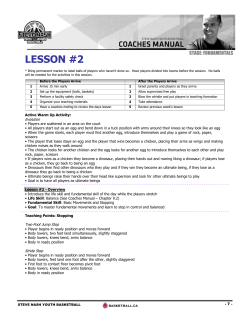 lesson #2 - Tri-City Youth Basketball Association