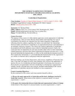 As of 2-6-2010 - Blackboard @ GWU