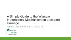 An Idiot`s guide to the Warsaw International Mechanism