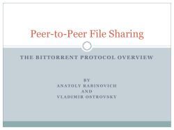 Peer-to-Peer File Sharing