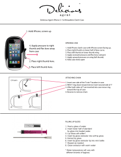 Delicious Agent directions to open case 1 19 14