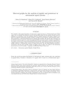 Directed graphs for the analysis of rigidity and persistence in