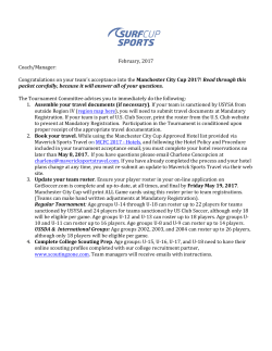 Team Manager`s Packet