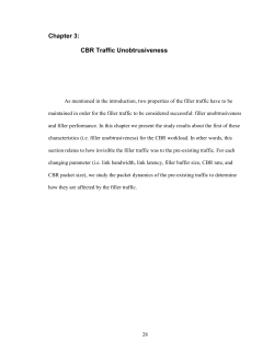 Chapter 4: CBR traffic unobtrusiveness: