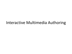 Interactive Multimedia Authoring