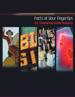 US Commercial Casino Industry - Eric Friedheim Tourism Institute