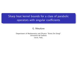 Sharp heat kernel bounds for a class of parabolic operators with