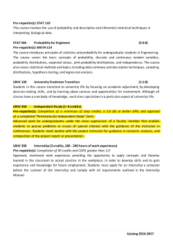 Pre-requisite(s): STAT 110 This course involves the use of