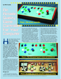 An Arcade Quality Game Controller For Your