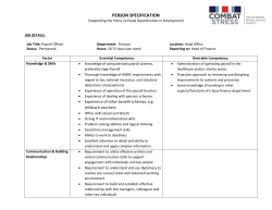 person specification