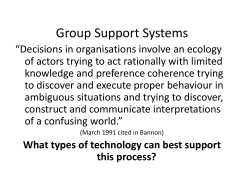 Group Support Systems