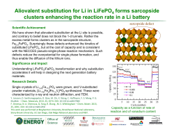 Aliovalent Substitution for Li in LiFePO4 Forms Sarcopside Clusters