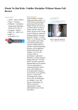 Ebook No Bad Kids: Toddler Discipline Without