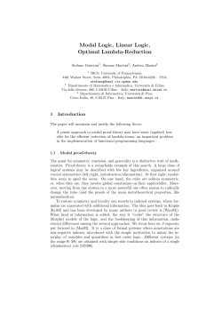 Modal Logic, Linear Logic, Optimal Lambda-Reduction