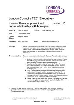 London Remade: present and future relationship with boroughs