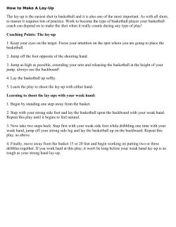 How to Make A Lay-Up - Griffith Basketball