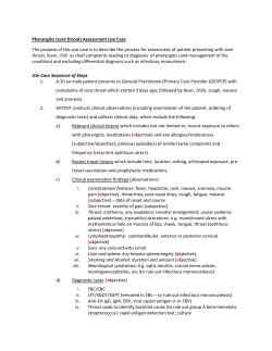 Acute Pharyngitis Assessment