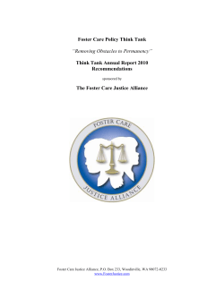 FCJA Think Tank Nov 2008 - Foster Care Justice Alliance