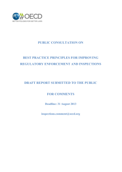 Best Practice Principles for Improving Regulatory