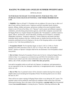 Official Rules - Raging Waters