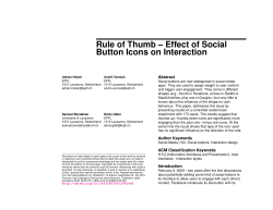 Rule of Thumb &ndash; Effect of Social Button Icons on
