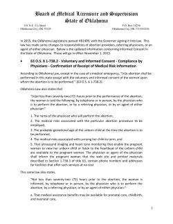 Licensed Physicians` Responsibilities