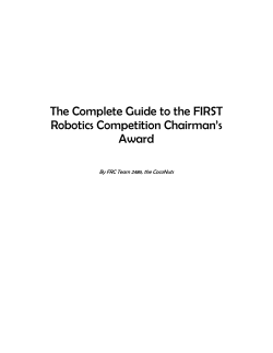 The Complete Guide to the FIRST Robotics