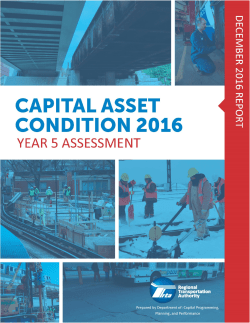 2016 RTA Capital Asset Condition Assessment Report
