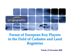 forum of RE key players, Toledo