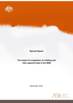 The impact of congestion on bidding and inter