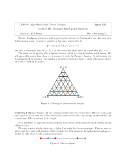 Lecture 40: Brouwer fixed point theorem