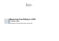 Measuring free-riding in LVPS - Bank for International Settlements