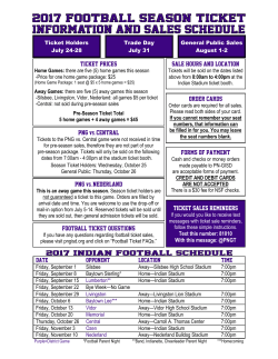 2017 Season Ticket Letter