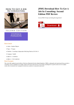 How To Get A Job In Consulting