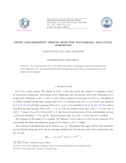 FINITE NON-NILPOTENT GROUPS WITH FEW NON