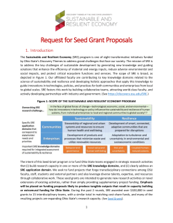SRE 2017 Seed Grants at a Glance - Discovery Themes