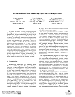 An Optimal Real-Time Scheduling Algorithm for Multiprocessors