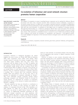 Coevolution of behaviour and social network structure promotes
