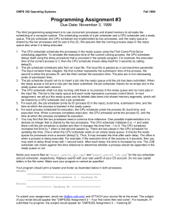 CMPS 352 Operating Systems