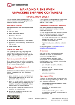 managing risks when unpacking shipping containers as a docx